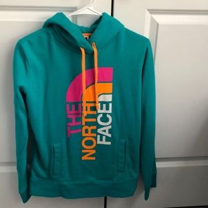 Women’s north face blue hoodie